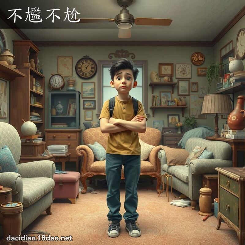 不尷不尬 - 國語大辭典配圖