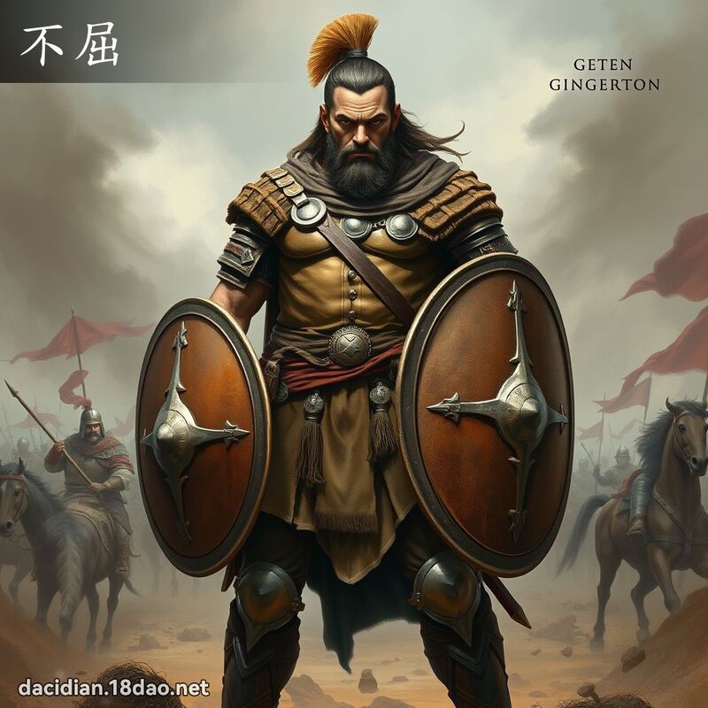 不屈 - 國語大辭典配圖