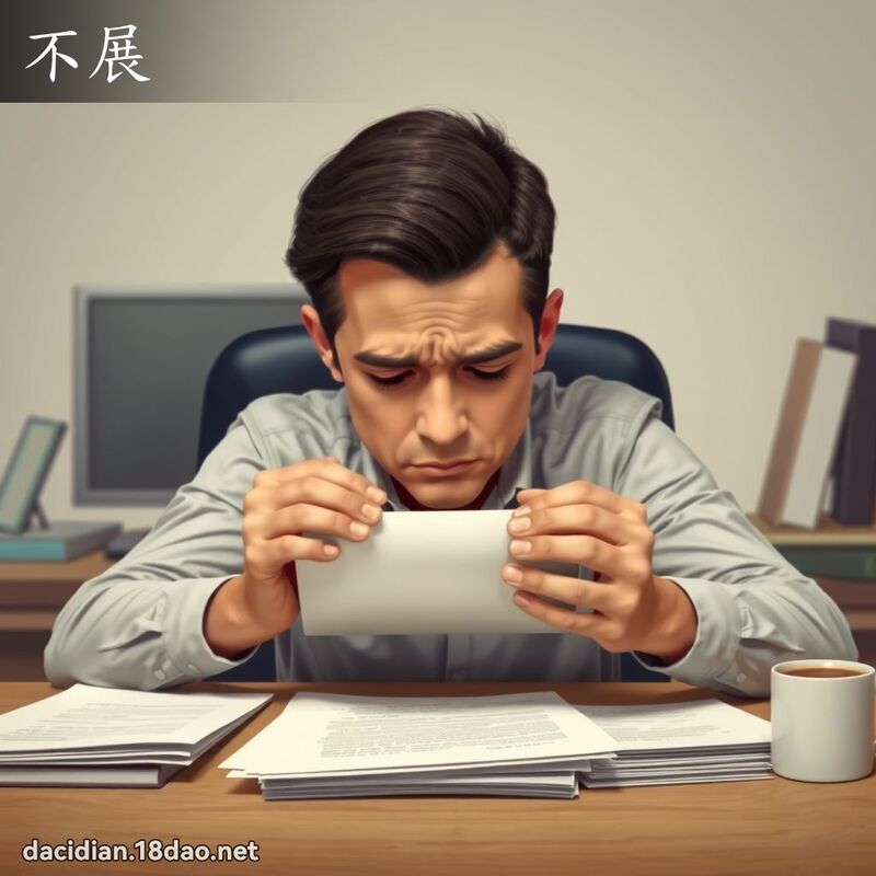 不展 - 国语大辞典配图