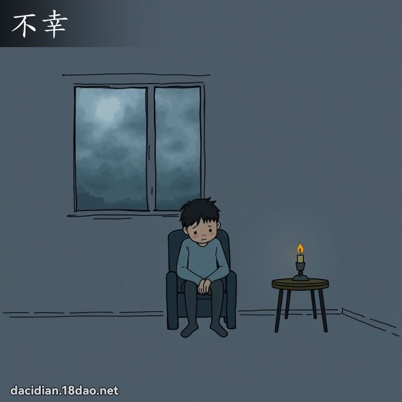 不幸 - 國語大辭典配圖