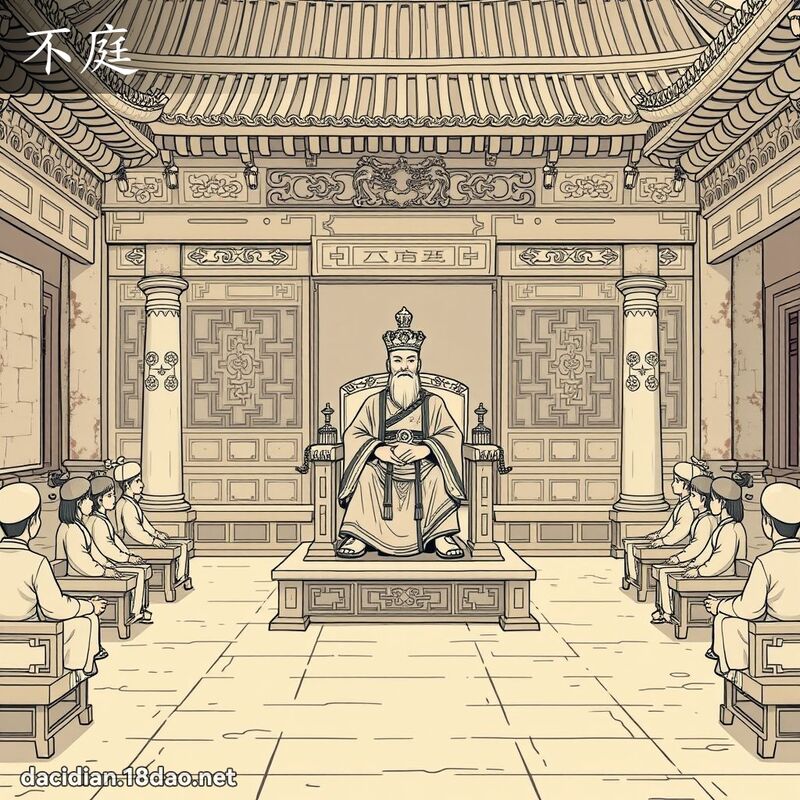 不庭 - 國語大辭典配圖