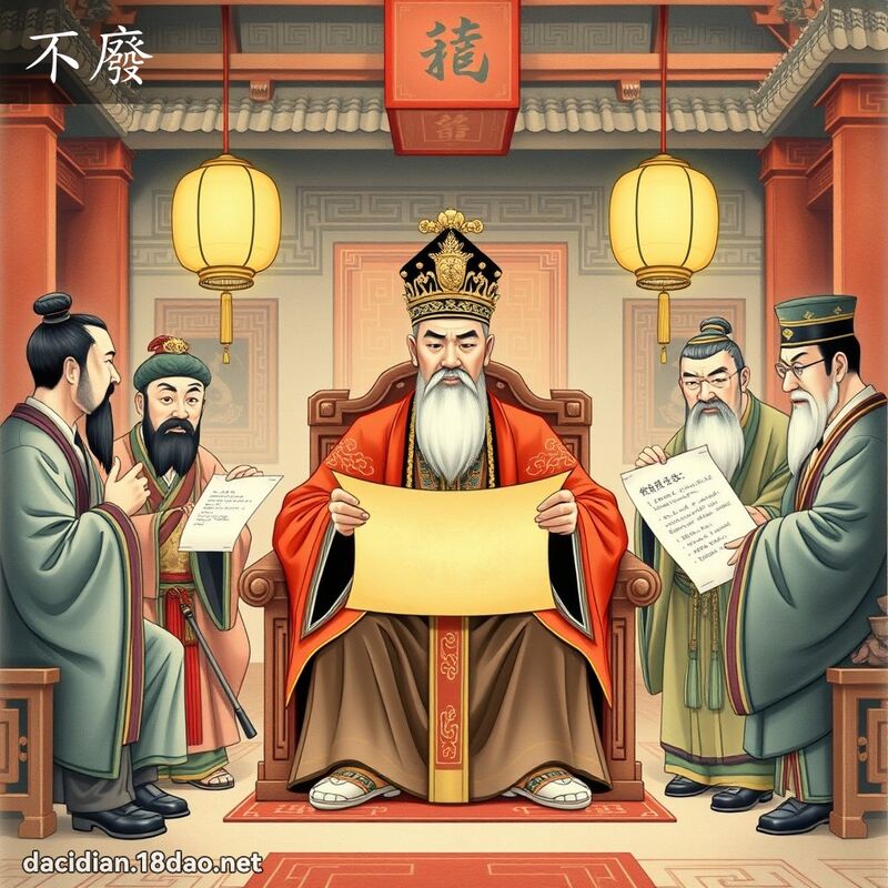 不廢 - 國語大辭典配圖