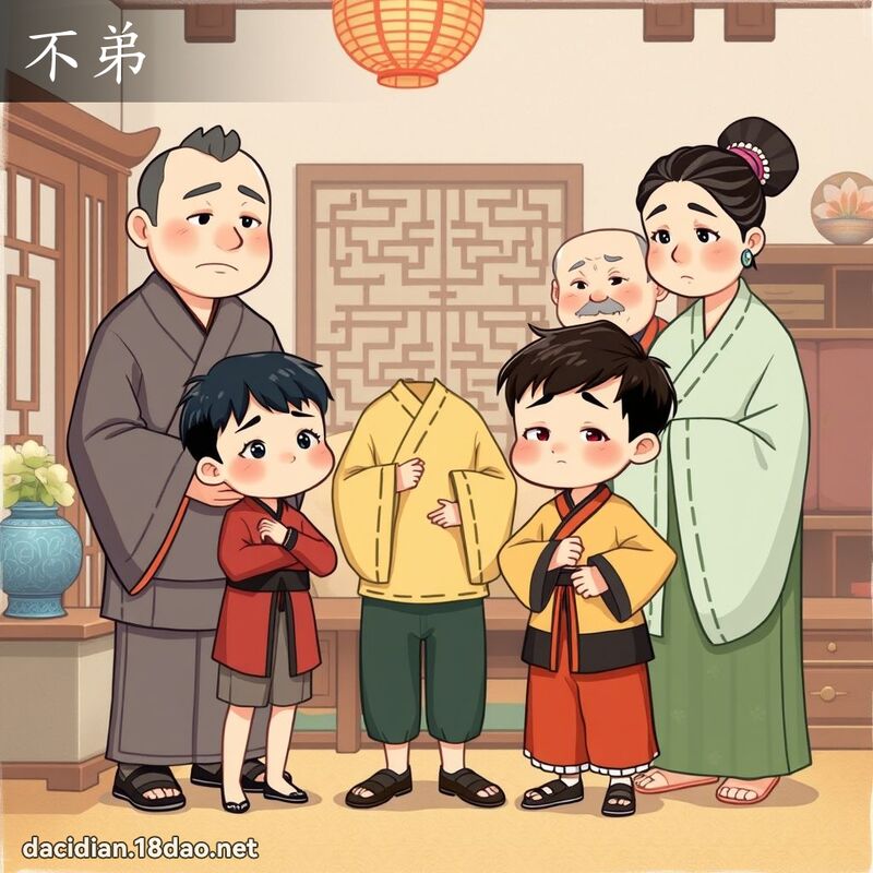 不弟 - 國語大辭典配圖