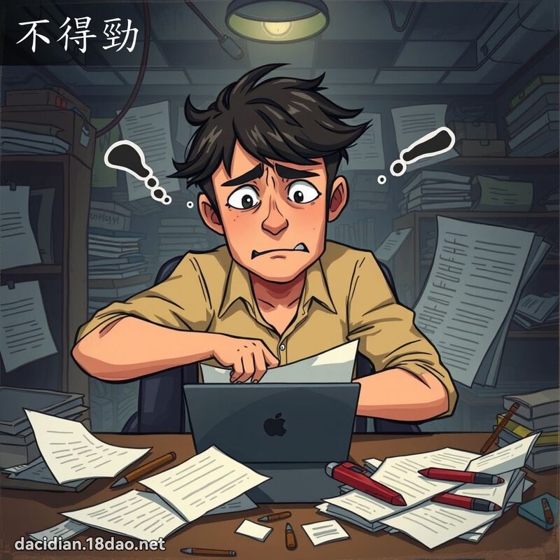不得劲 - 国语大辞典配图