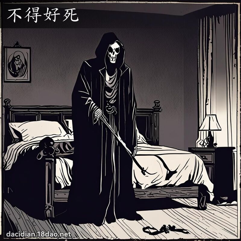 不得好死 - 國語大辭典配圖