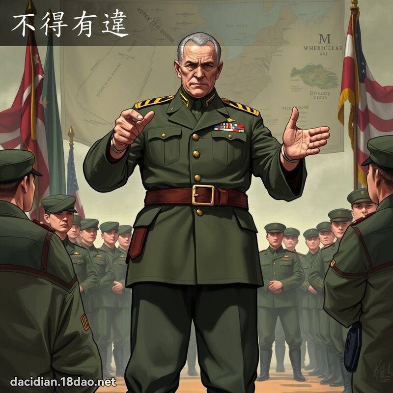 不得有違 - 國語大辭典配圖