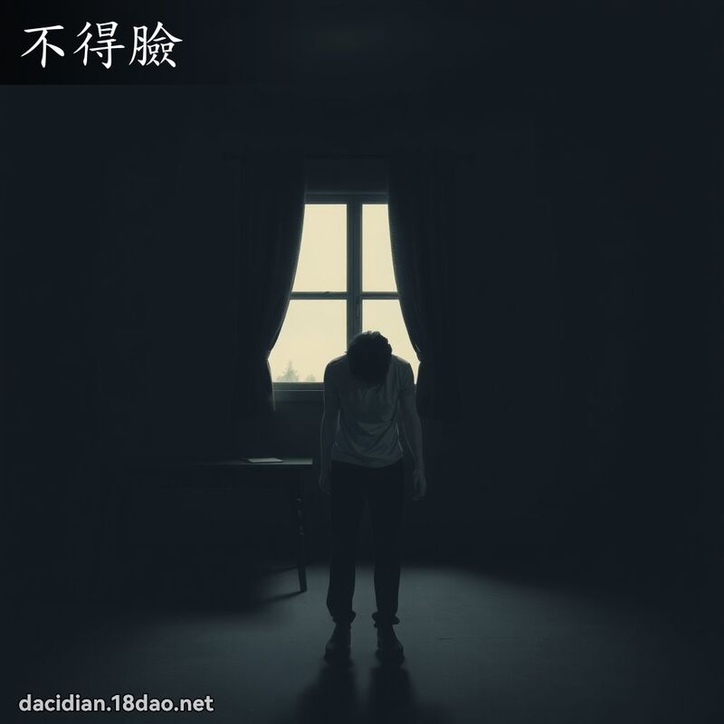 不得脸 - 国语大辞典配图