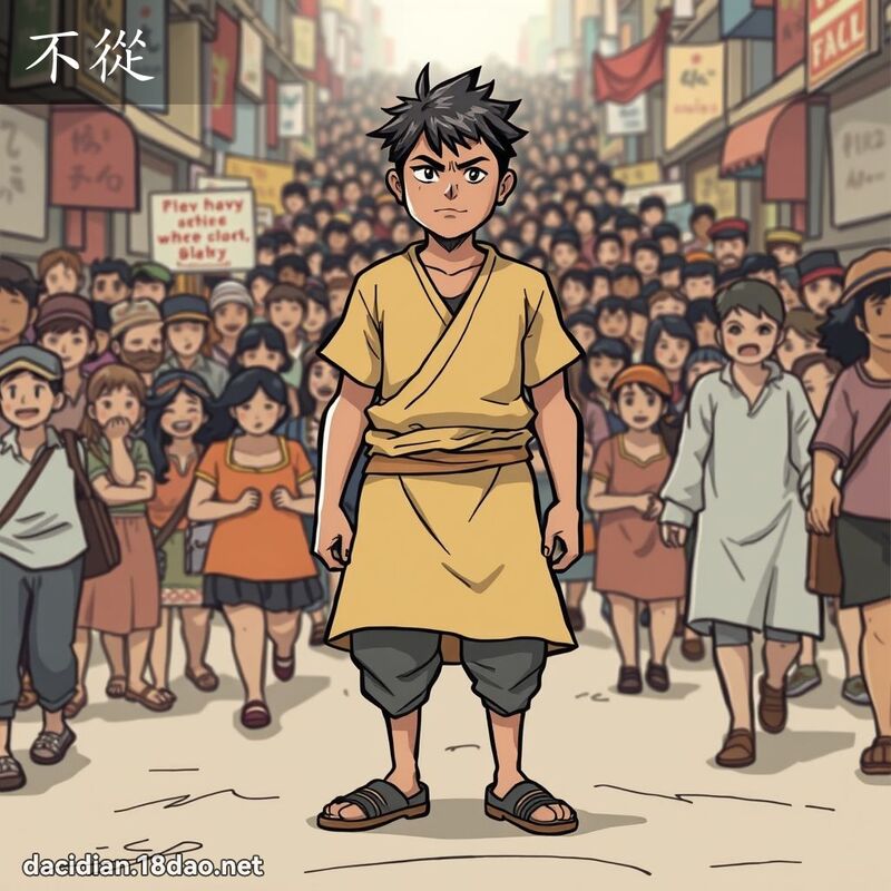 不從 - 國語大辭典配圖