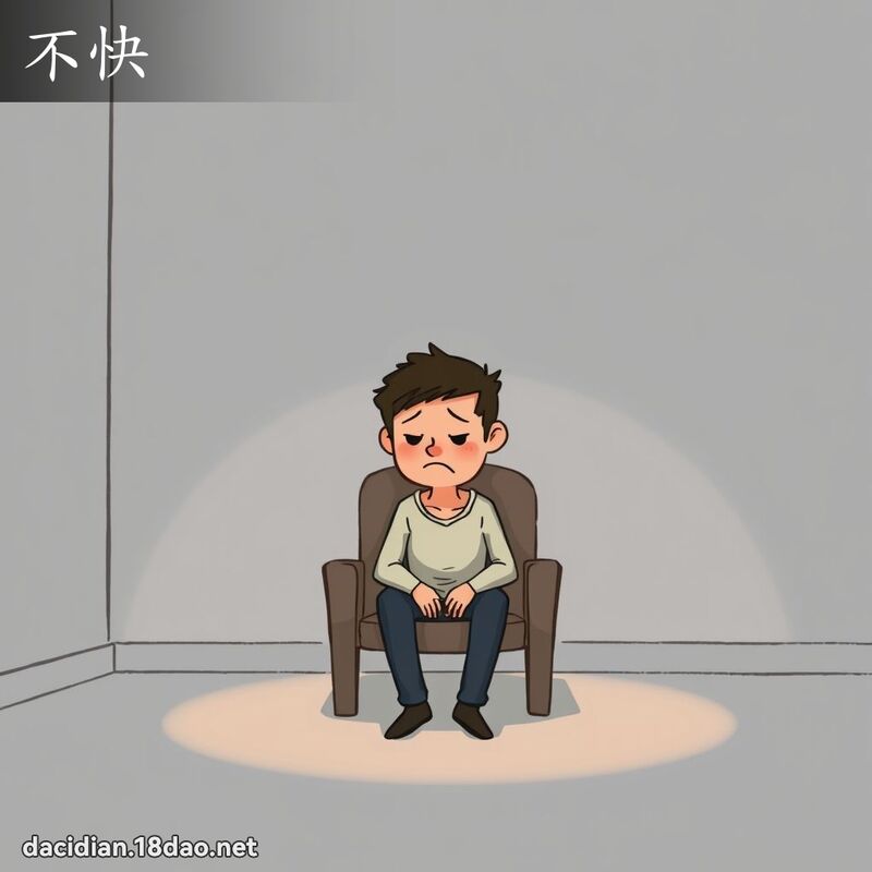 不快 - 國語大辭典配圖