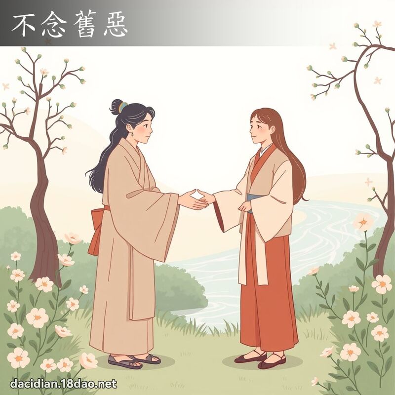 不念舊惡 - 國語大辭典配圖