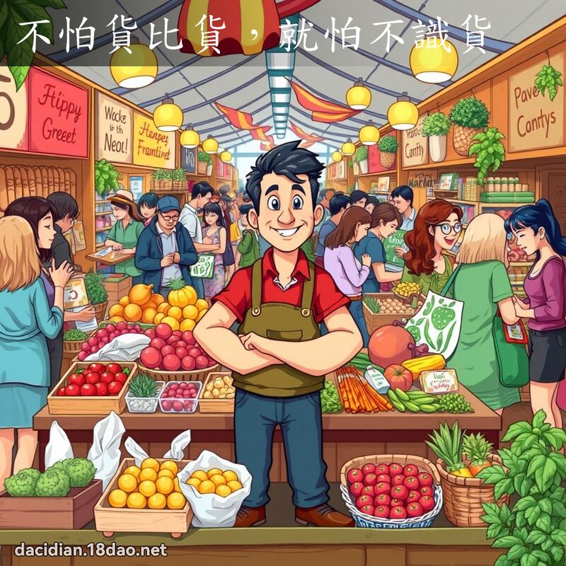 不怕貨比貨，就怕不識貨 - 國語大辭典配圖