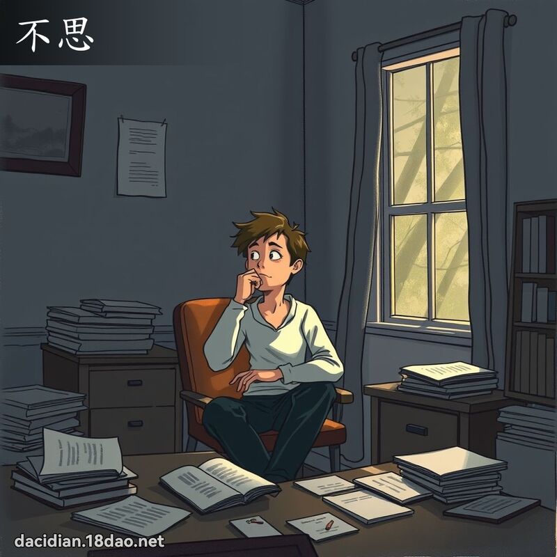 不思 - 國語大辭典配圖