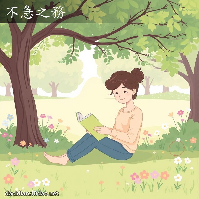 不急之務 - 國語大辭典配圖