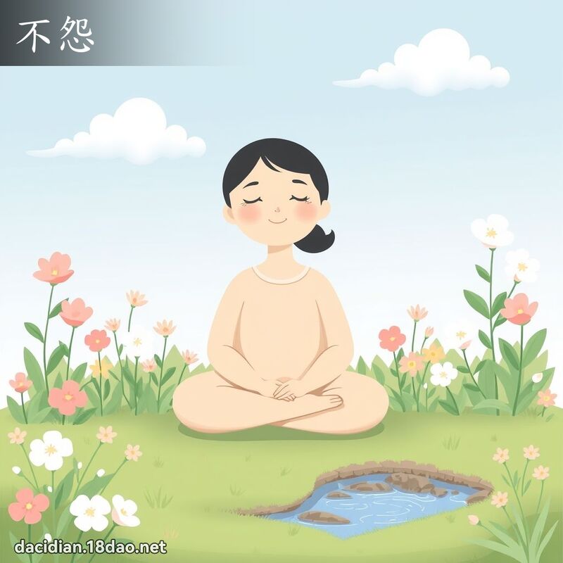 不怨 - 國語大辭典配圖