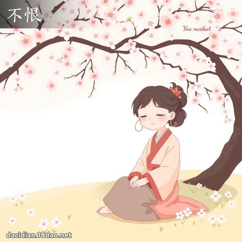 不恨 - 國語大辭典配圖