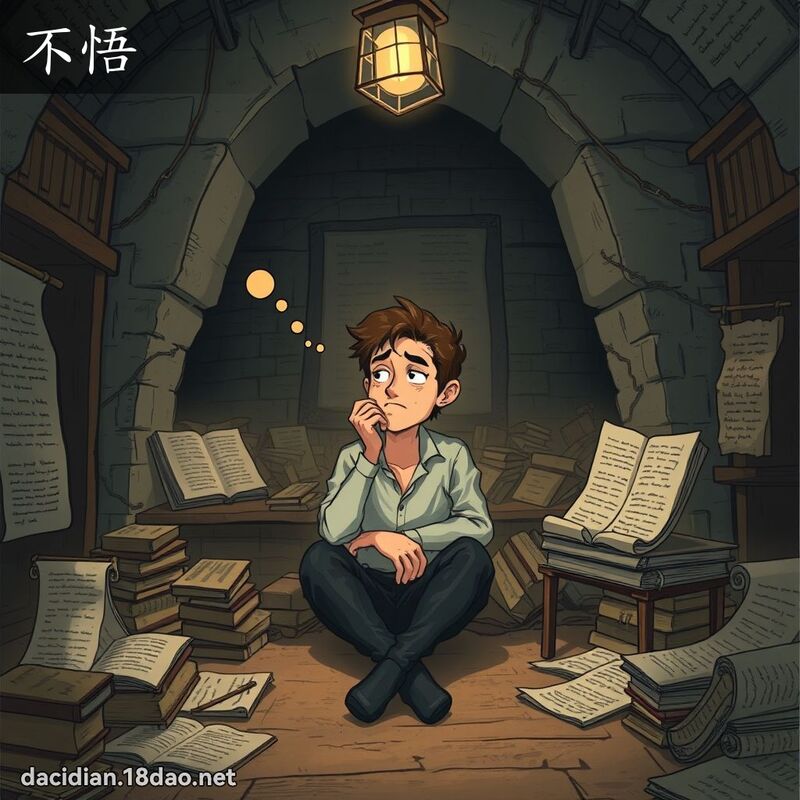 不悟 - 國語大辭典配圖