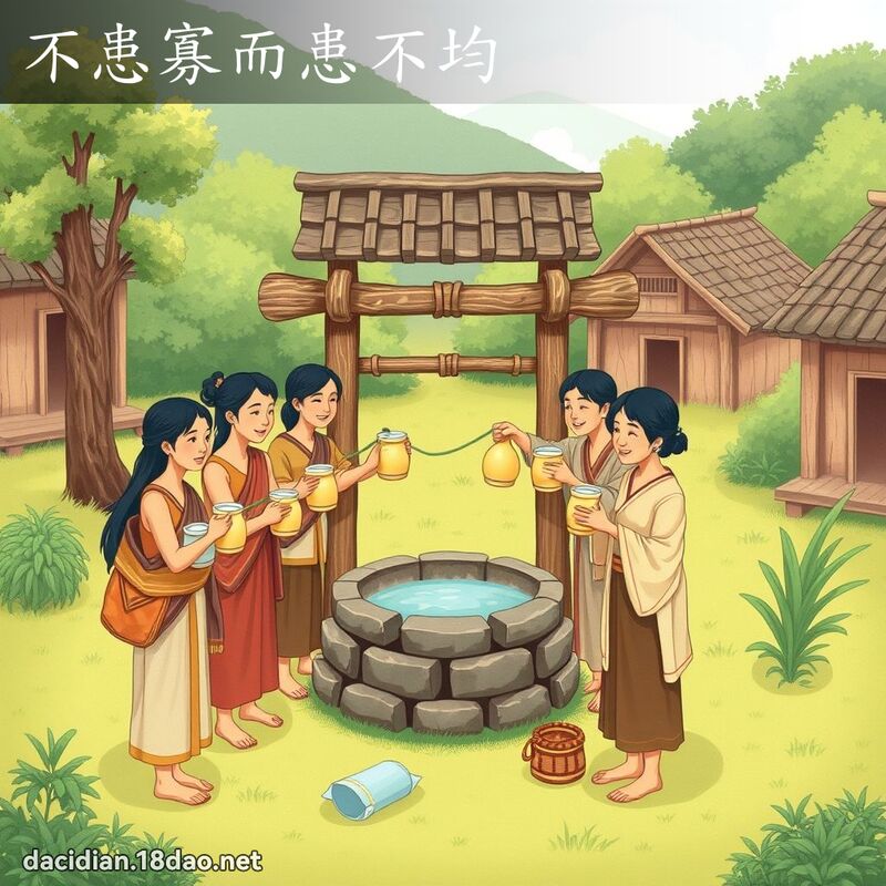 不患寡而患不均 - 国语大辞典配图