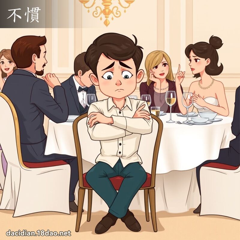 不惯 - 国语大辞典配图