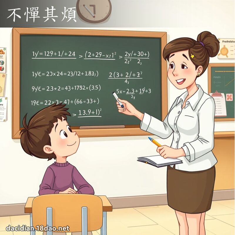 不惮其烦 - 国语大辞典配图