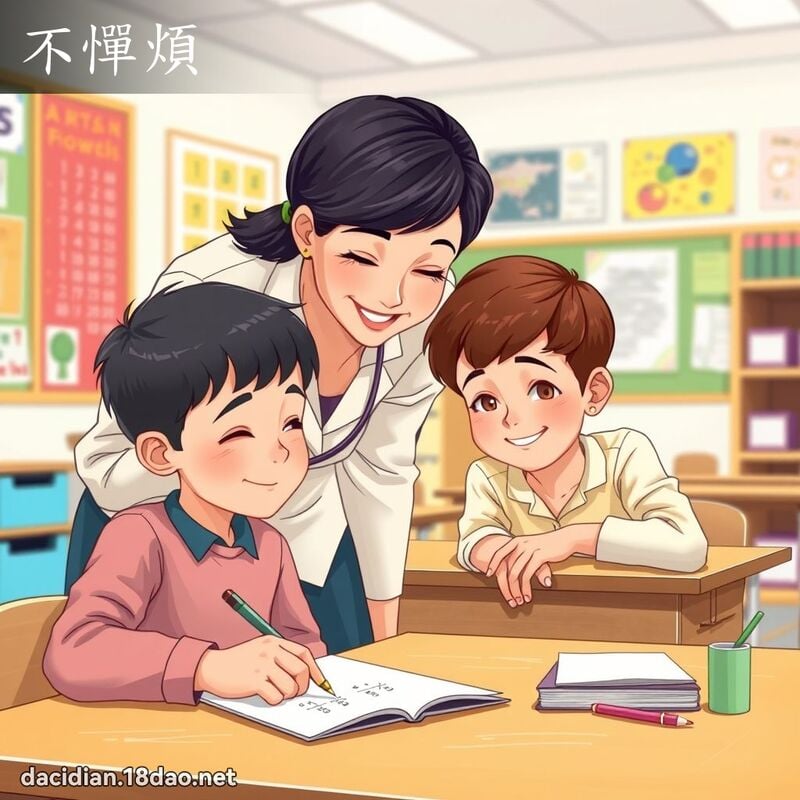 不憚煩 - 國語大辭典配圖