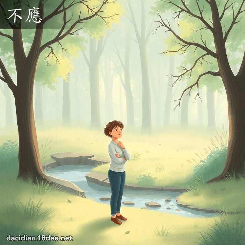 词语: 不应 (多意词)
