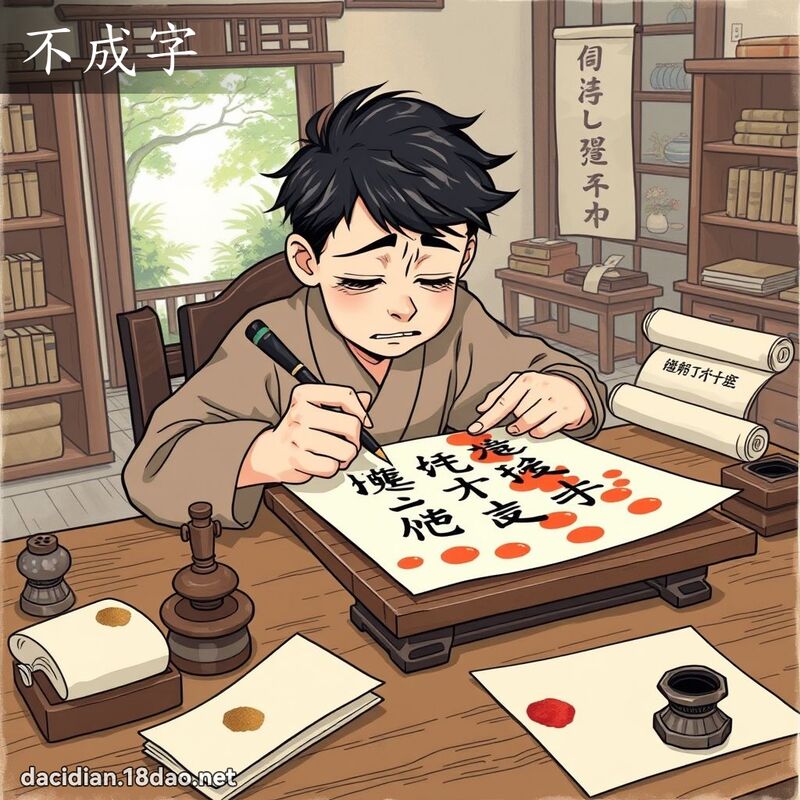 不成字 - 国语大辞典配图