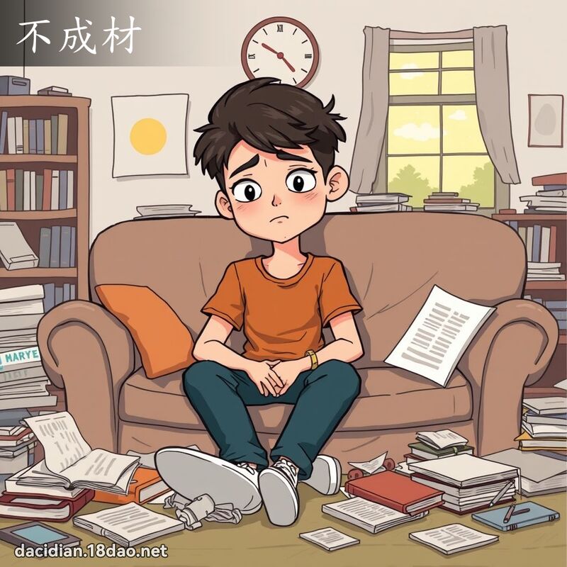 不成材 - 國語大辭典配圖