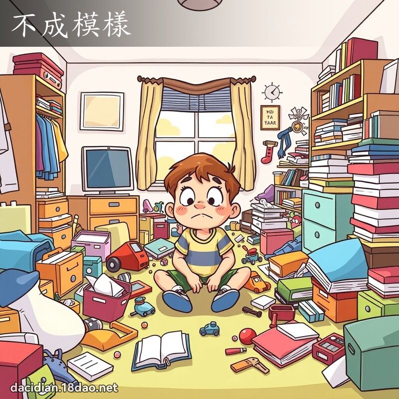 不成模样 - 国语大辞典配图