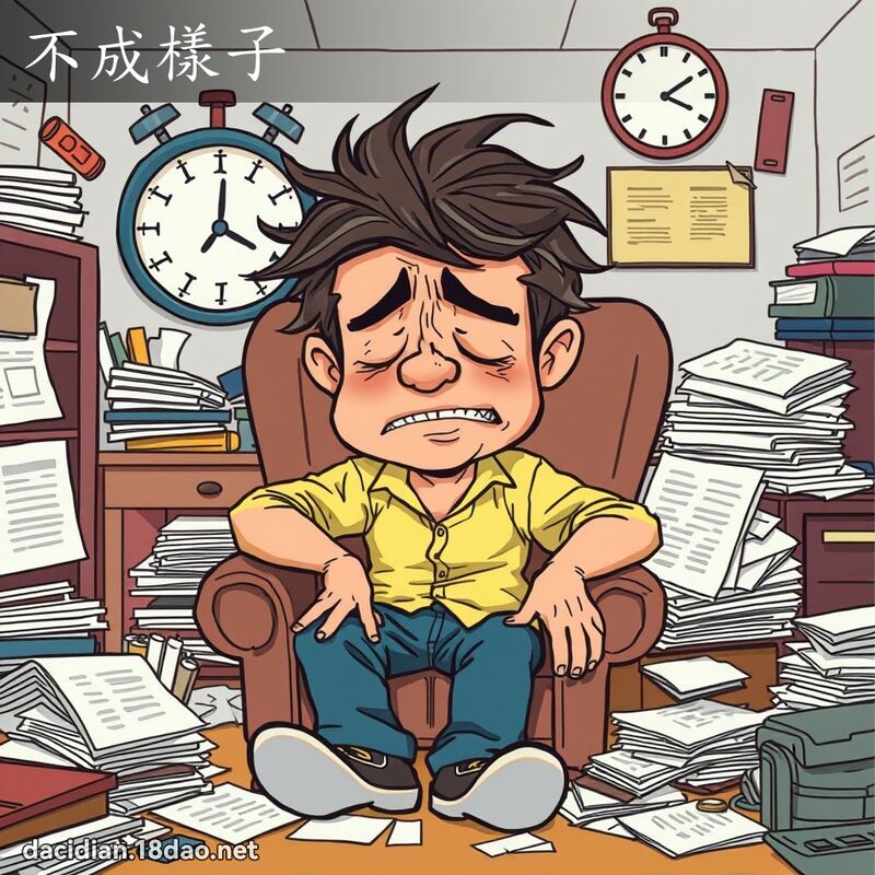 不成样子 - 国语大辞典配图