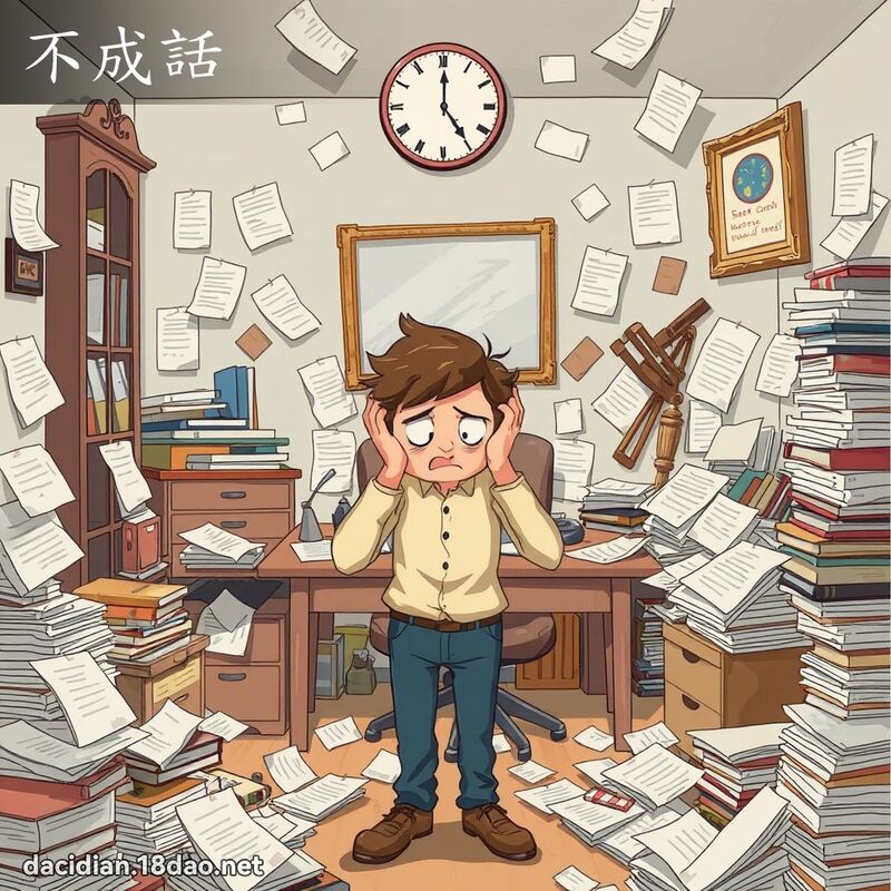 不成話 - 國語大辭典配圖