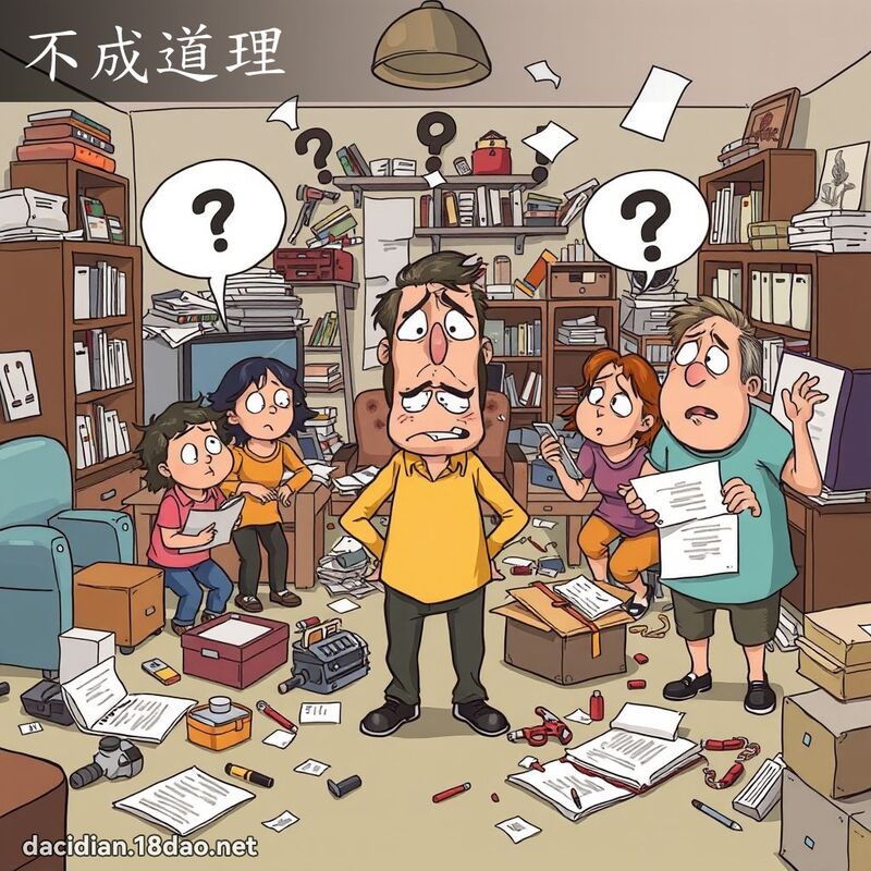 不成道理 - 國語大辭典配圖