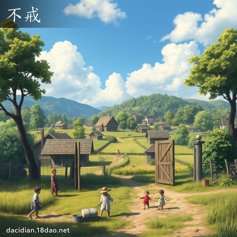 不戒 - 国语大辞典配图