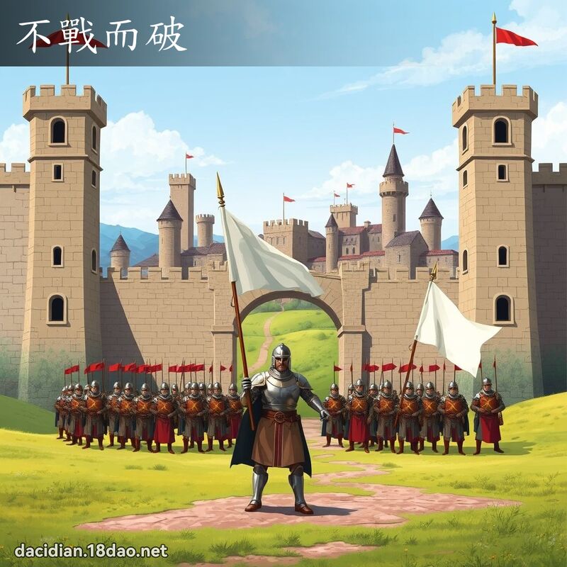 不戰而破 - 國語大辭典配圖