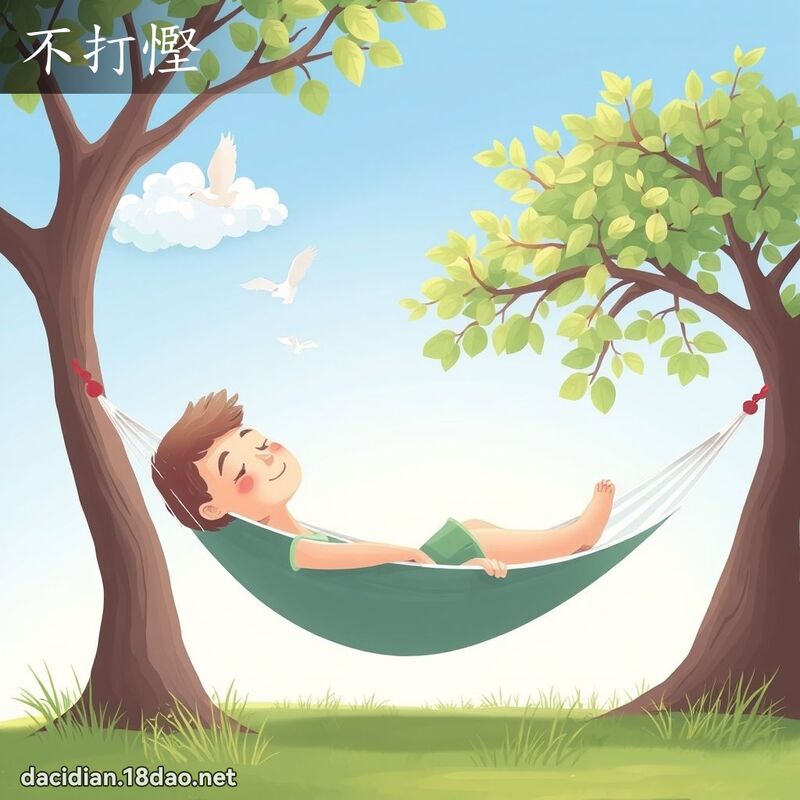 不打慳 - 國語大辭典配圖