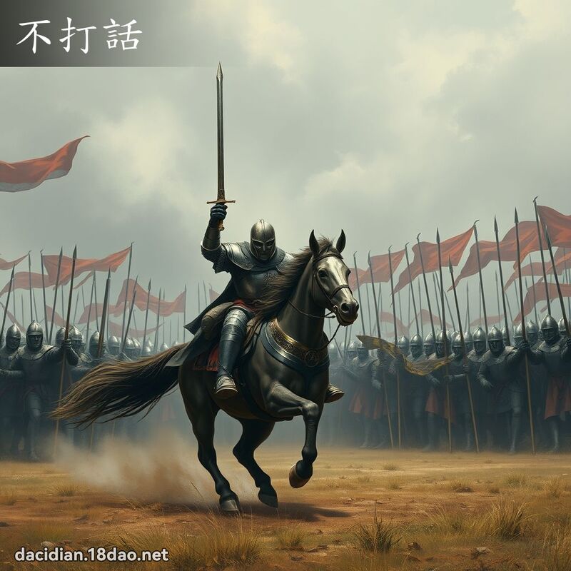不打话 - 国语大辞典配图