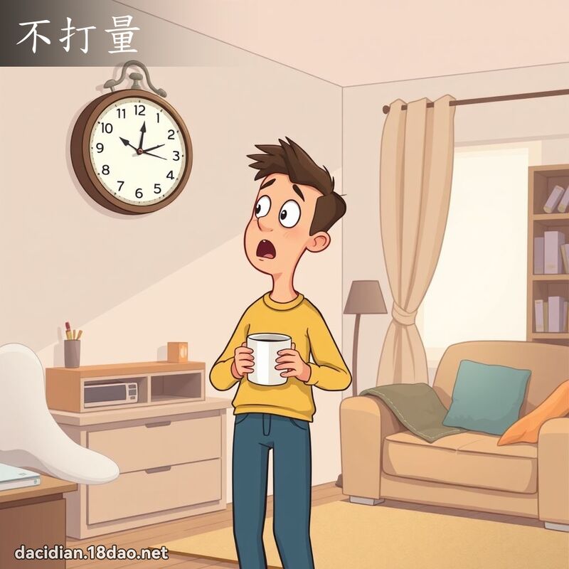 不打量 - 国语大辞典配图