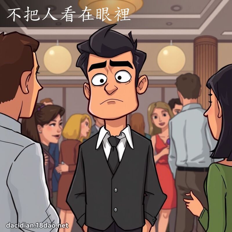 不把人看在眼里 - 国语大辞典配图