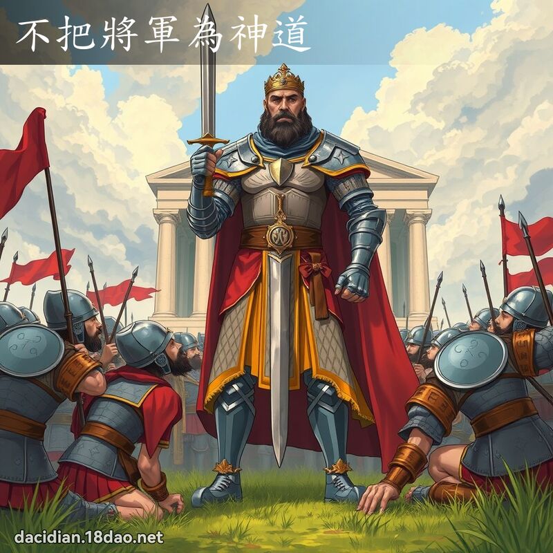 不把將军为神道 - 国语大辞典配图