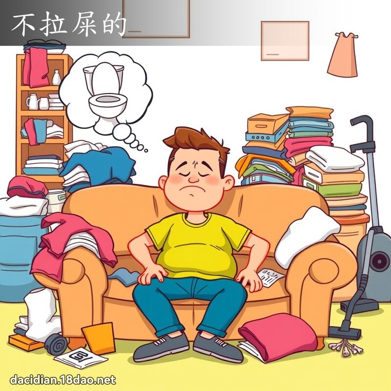 不拉屎的 - 国语大辞典配图