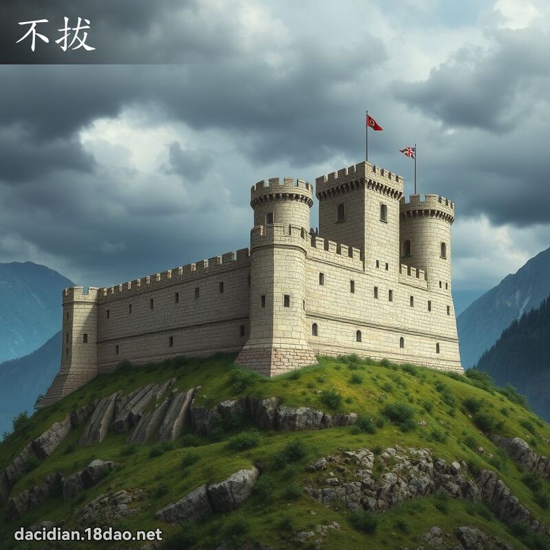 不拔 - 国语大辞典配图