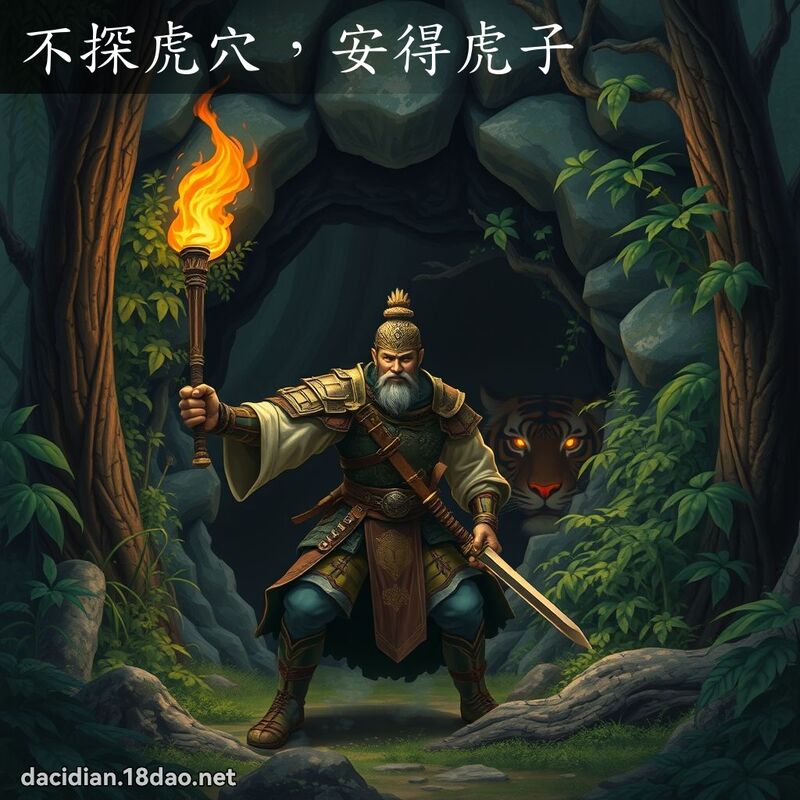 不探虎穴，安得虎子 - 國語大辭典配圖