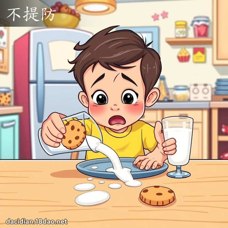 不提防 - 国语大辞典配图
