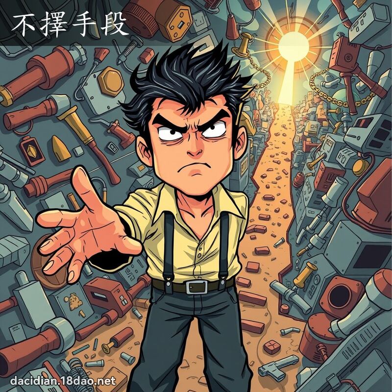 不择手段 - 国语大辞典配图