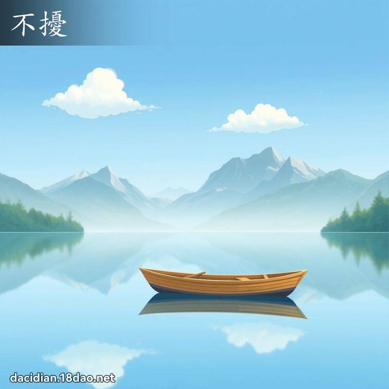 不擾 - 國語大辭典配圖
