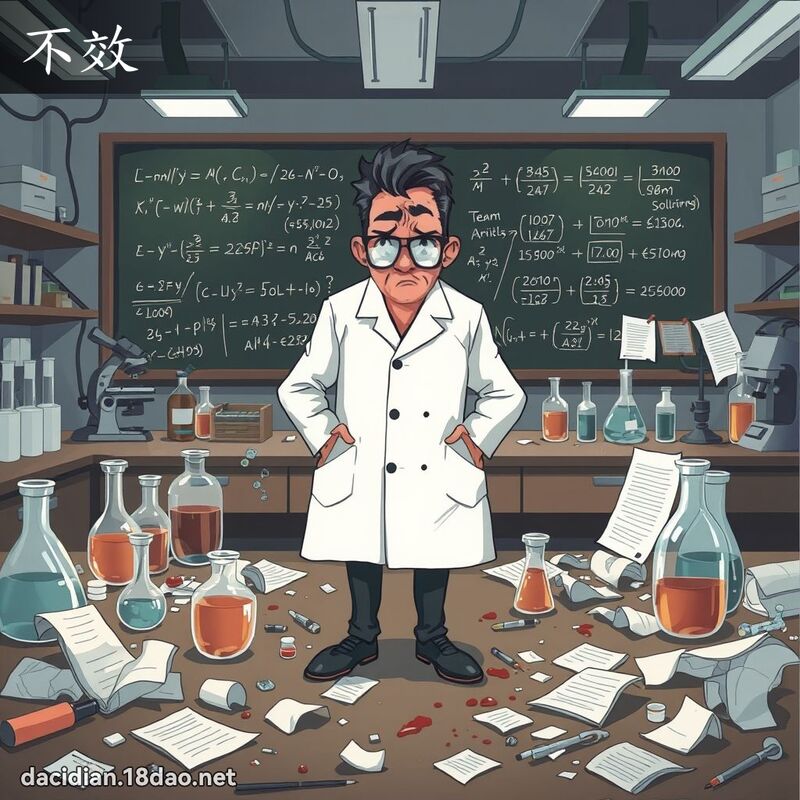 不效 - 國語大辭典配圖