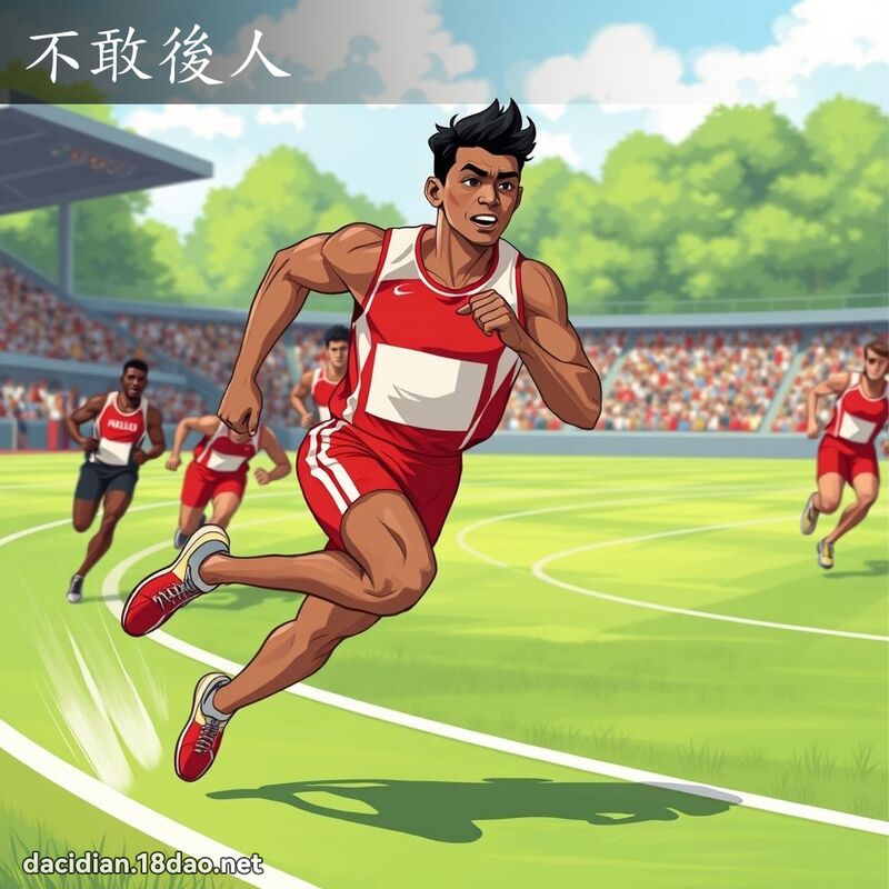 不敢後人 - 國語大辭典配圖