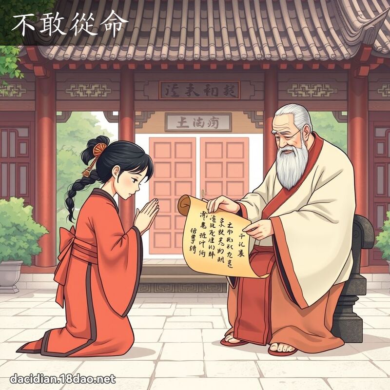 不敢从命 - 国语大辞典配图