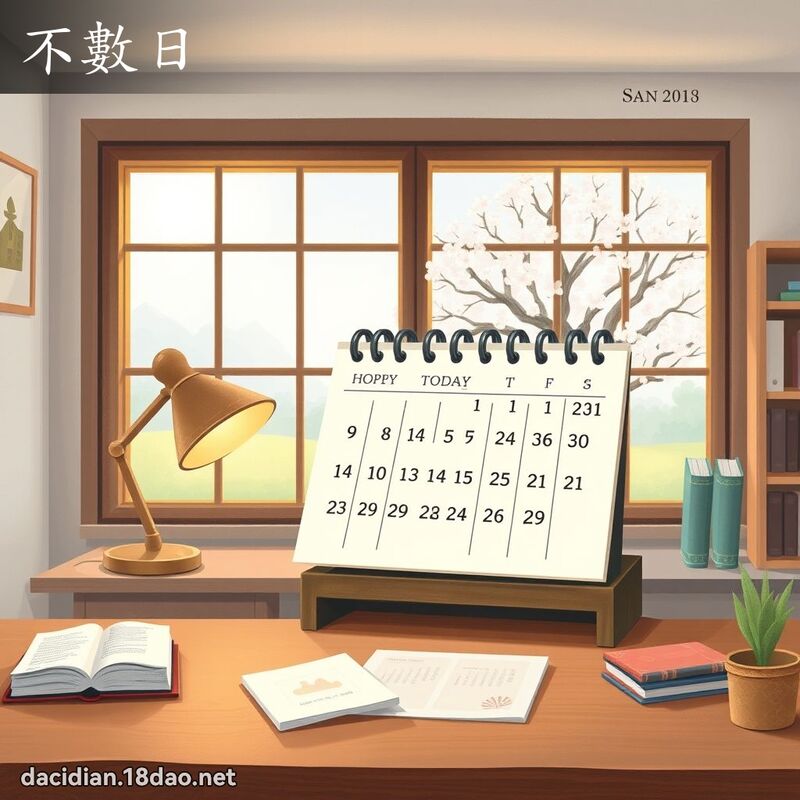 不數日 - 國語大辭典配圖