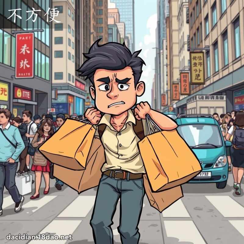 不方便 - 国语大辞典配图
