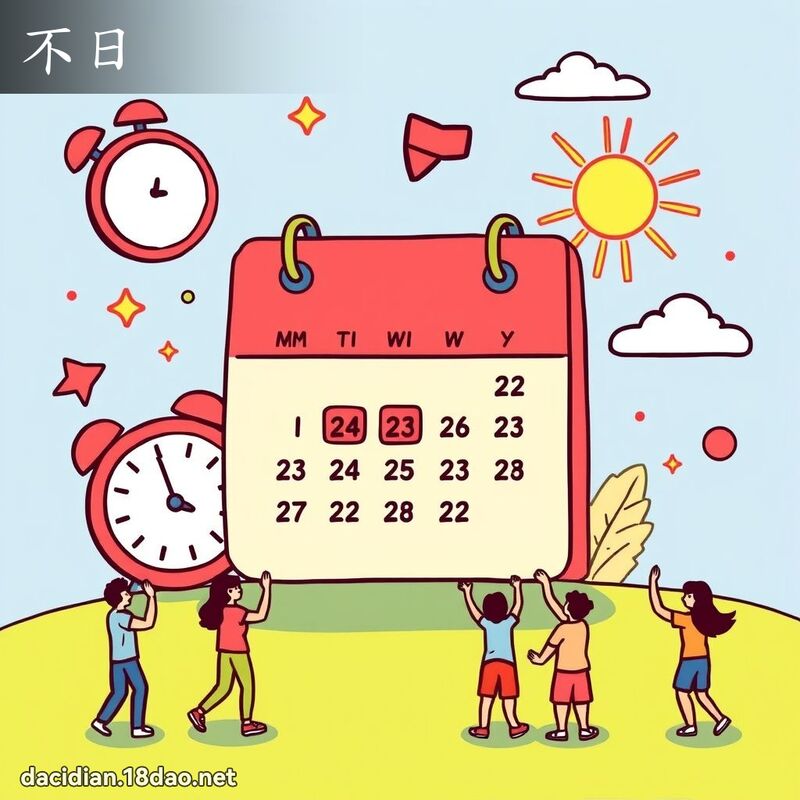 不日 - 国语大辞典配图